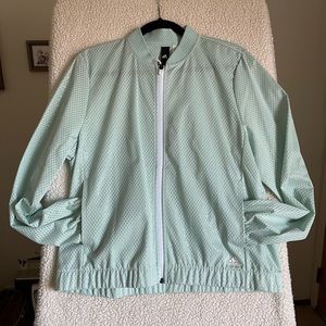 NWT Adidas Perforated Teal Bomber Jacket